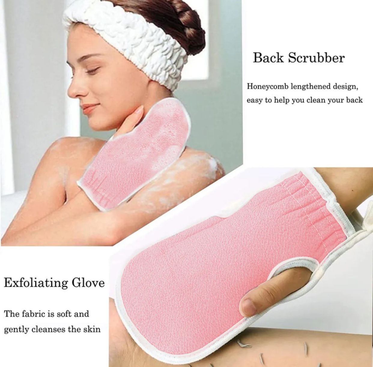 3 in 1 Bath Belt -Scrubber -Explote Gloves Set alionlinestore.pk