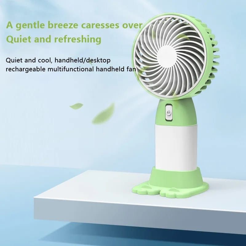 Rechargeable New Mini Fan With Mobile Stand Hd004 alionlinestore.pk