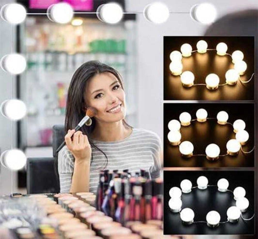 Vanity Mirror Light Pack of 10 Led Bulbs Usb Operated ALI ONLINE STORE