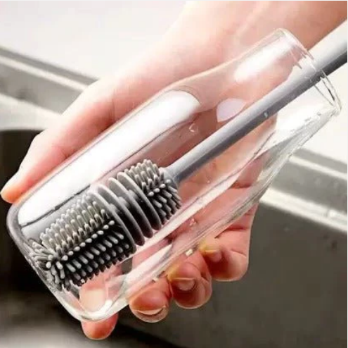 Silicone Long Handle Bottle Cleaning Brush alionlinestore.pk
