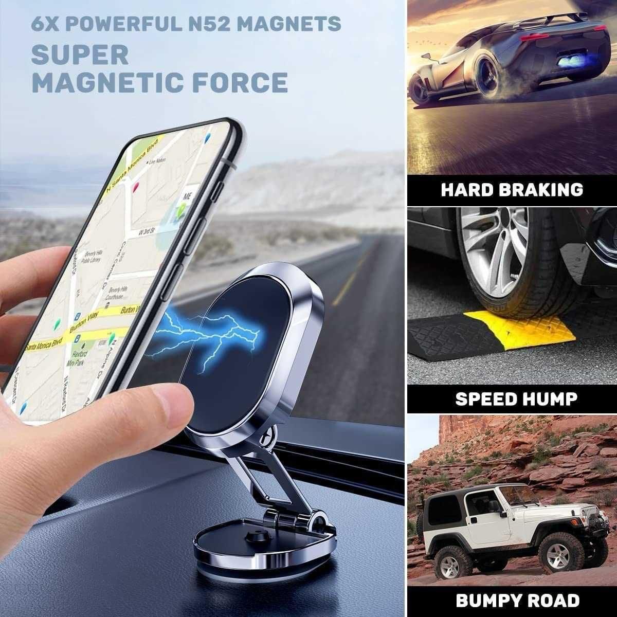 Magnetic Car Foldable Mobile Holder