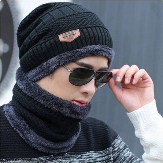 Winter Cap and neck warmer for Men and Women alionlinestore.pk