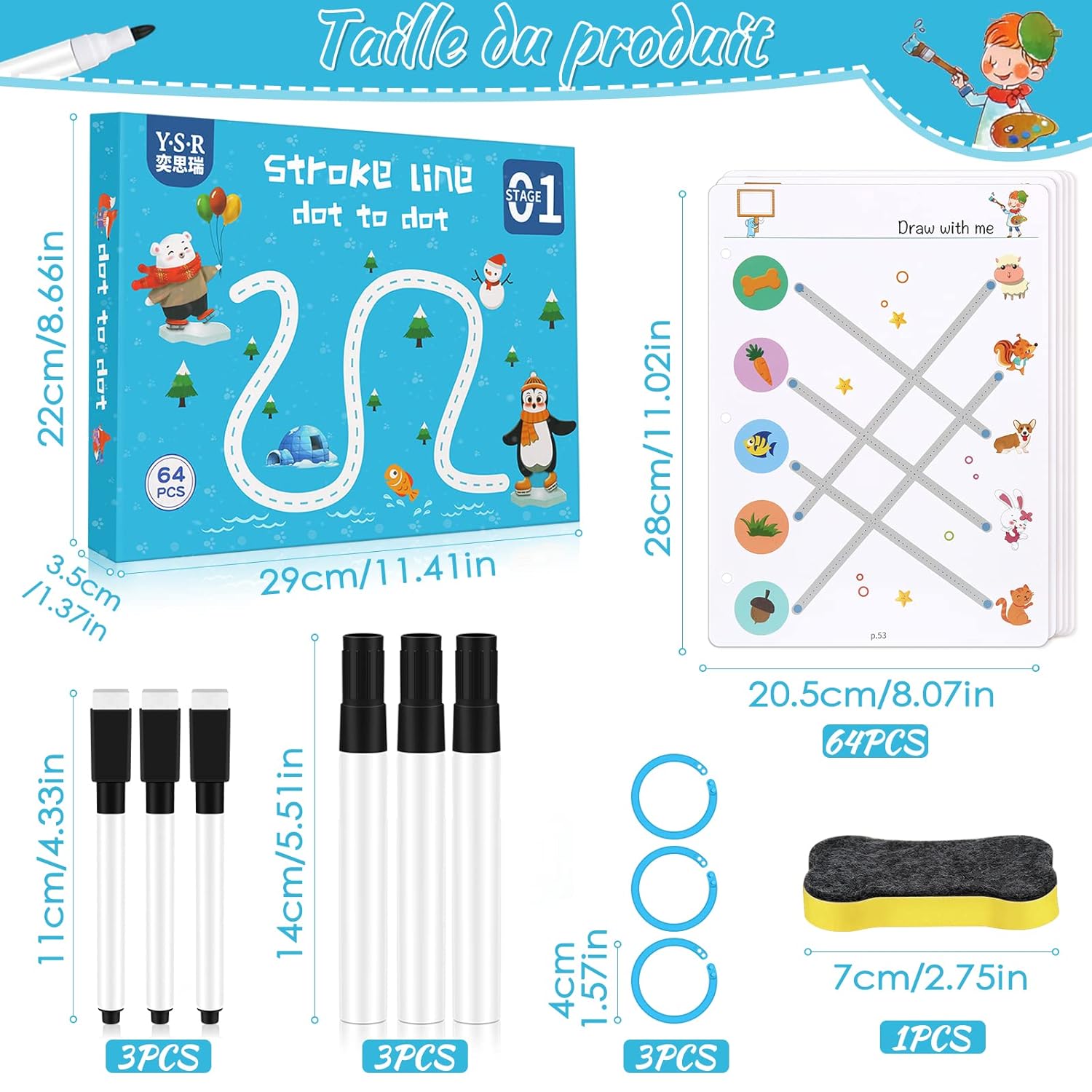 Kids Educational Learning Tracing Book 64 Pages alionlinestore.pk