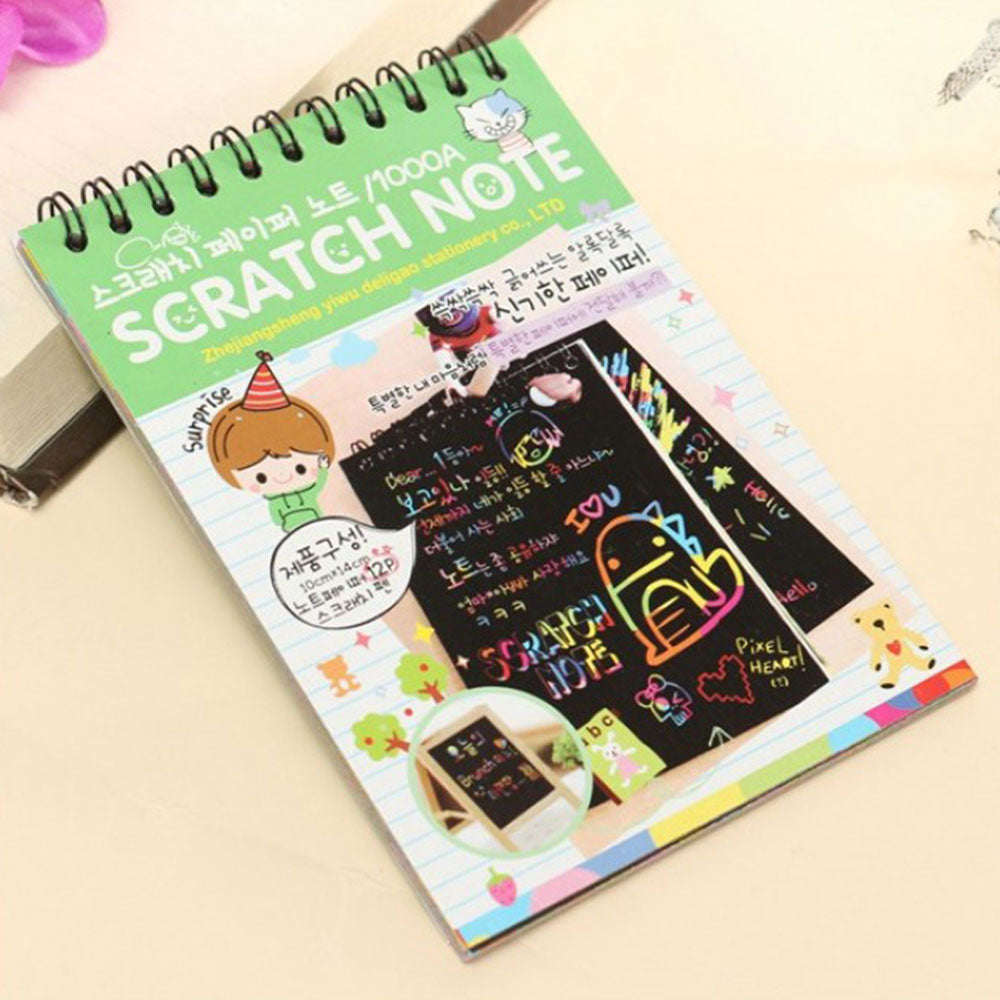 SCRATCH NOTE PAD WITH WOODEN STICK alionlinestore.pk