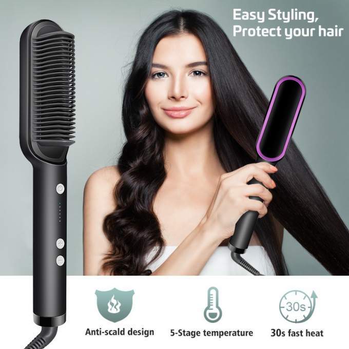 hair brush and straightener - Alionlinestore.pk