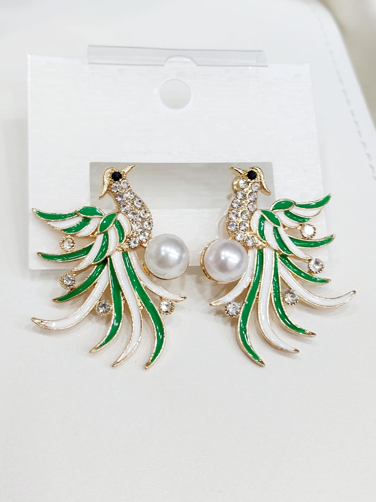 peacock earring