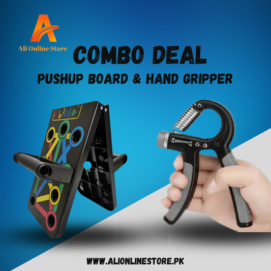 Bundle OF Adjustable Hand Gripster And Pushup Board alionlinestore.pk